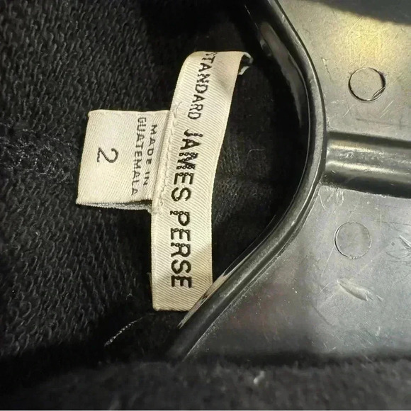 Standard James Perse Black Stretch Cotton One Button Knit Blazer Size 2 Small - Picture 4 of 9